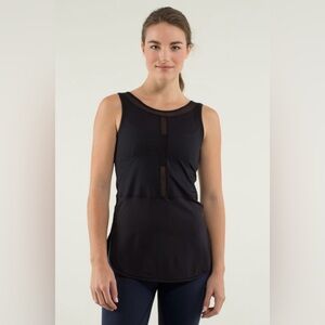 Lululemon Ride Inside Tank mesh scoop back Black